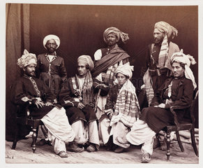 'Sons of Nowroz Khan With Attendants'  c 1878.