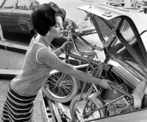 Folding Raleigh bike  July 1965.