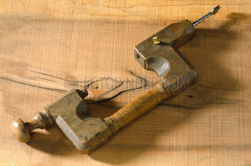 Wooden carpenter’s brace  c 1800.