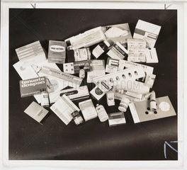 Sample drugs sent to doctors  1962.