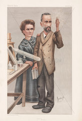 Pierre and Marie Curie  French physicists  1904.