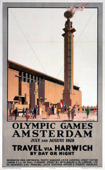 'Olympic Games  Amsterdam’  LNER poster  1928.