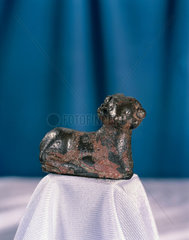 Bronze 'ram' weight  Babylonian  8th century BC.