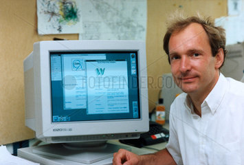 Tim Berners-Lee  pioneer of the World Wide Web  c 1990s.