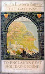 ‘The Gateway - To England's Best Holiday-Ground’  NER poster  c 1905.