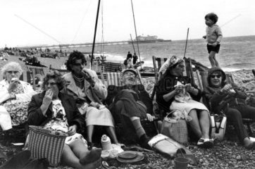 Brighton Beach  West Sussex  1966.