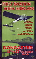 ‘First aviation meeting in England’  Doncaster  15-23 October 1909.