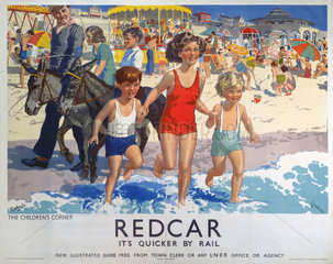 'Redcar’  LNER poster  1930s.