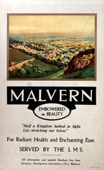 ‘Malvern’  LMS poster  1923-1947.