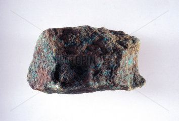 Ordinary copper ore from Alderly Edge  Cheshire.