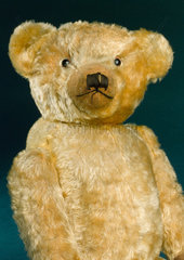 Teddy bear with golden mohair  1920s.