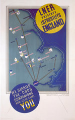 ‘J B Priestley’s England’  LNER poster  1923-1947.