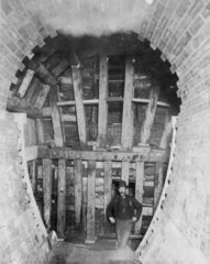 Constructing the Blackwall Tunnel  London  c 1895.