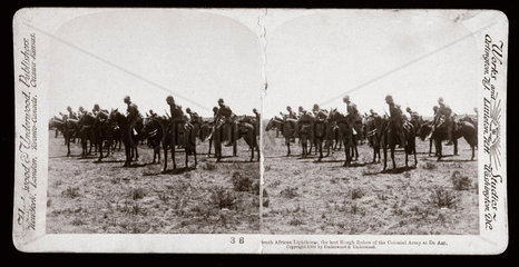 'South African Lighthorse at De Aar’  South Africa  1900.