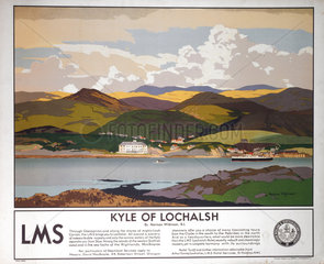 ‘Kyle of Lochalsh’  LMS poster  1930s.