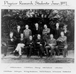 Cavendish Laboratory research students  1897.