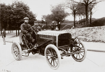 C S Rolls' Panhard Racer  Paris-Madrid Race 1903.