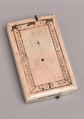 Tablet sundial  late 16th century.