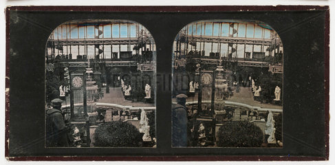 Stereo-daguerreotype of the Crystal Palace  Sydenham  1855.