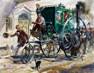 'Richard Trevithick's London Road Carriage'  19th century.