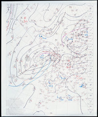 Weather chart  19 July 1998.