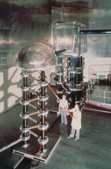 Cockcroft-Walton Column generator  CERN  1990s.