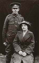 Soldier and his wife  1914-1918.