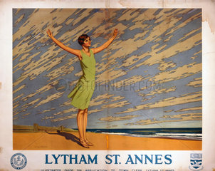 'Lytham St Annes'  LMS poster  1923-1930.