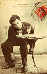 ‘L'Aperitif’ postcard no 6  1900.