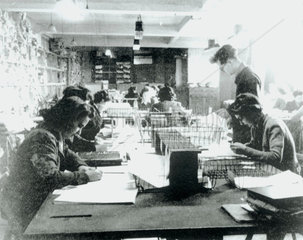 Code-breaking personnel at Bletchley Park  1943.