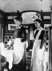 Two female dining car attendants  Great Wes