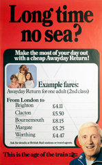 'Long Time No Sea?’  poster  1980s.