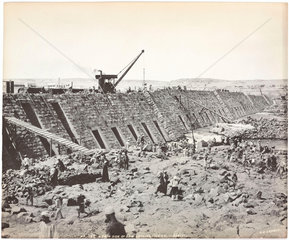 ‘North side of dam looking west’  Aswan  Egypt  April 1901.