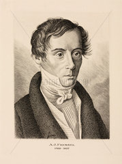 Augustin Jean Fresnel  French physicist  c 1825.