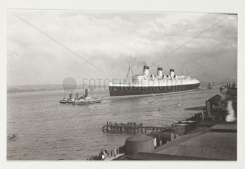 Ocean liner  c 1935.