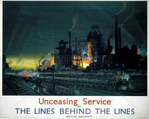 ‘The Lines behind the Lines’  BR poster  1939-1945.