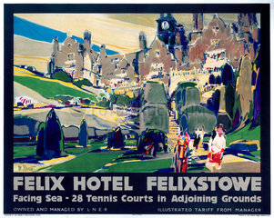 'Felix Hotel - Felixstowe'  LNER poster  1923-1947.