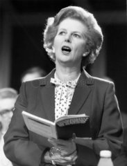Margaret Thatcher  British politician  c 1980s.