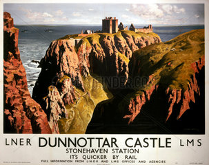 'Dunnottar Castle'  LNER & LMS poster  1939.