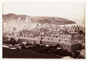 'Carnarvon Castle  View From Twt Hill'  c 1880.