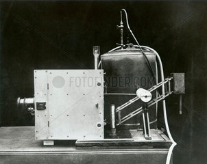 Camera arrangement for slow-motion cinematography  c 1910.