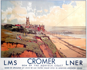 ‘Cromer’  LMS/LNER poster  1923-1947.