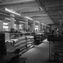 General view of shoe factory  Leicester  1950.