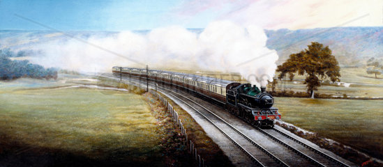 'Cornish Riviera Express' GWR steam locomotive no 4062  c 1904.