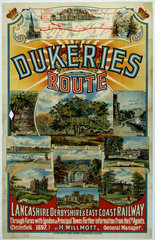‘Dukeries Route’  LDEC poster  1897.