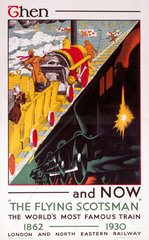 'Then and Now - 'The Flying Scotsman'  1862-1930'  LNER poster  1931.