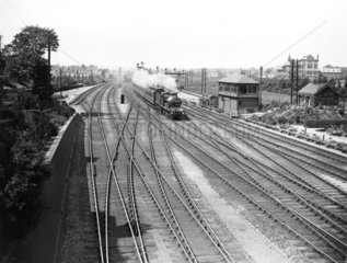 Passenger train at Cricklewood  1913.