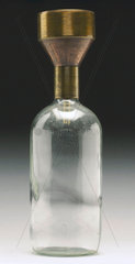 Rain gauge  five-inch funnel and collecting jar  1840-1860.