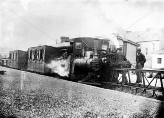 Locomotive No 2 with a mixed goods and pass