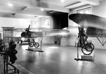 Bleriot No X Channel aircraft on display  Science Museum  London  May 1939.